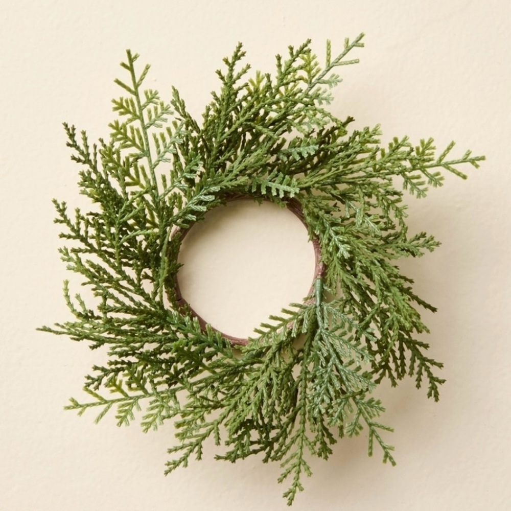 Hearth & Hand Green Holiday Wreath Napkin Rings Set Of 4 Christmas Target 2025